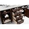 James Martin Vanities Brittany 60in Double Vanity, Burnished Mahogany w/ 3 CM Eternal Jasmine Pearl Quartz Top 650-V60D-BNM-3EJP - alternate 2